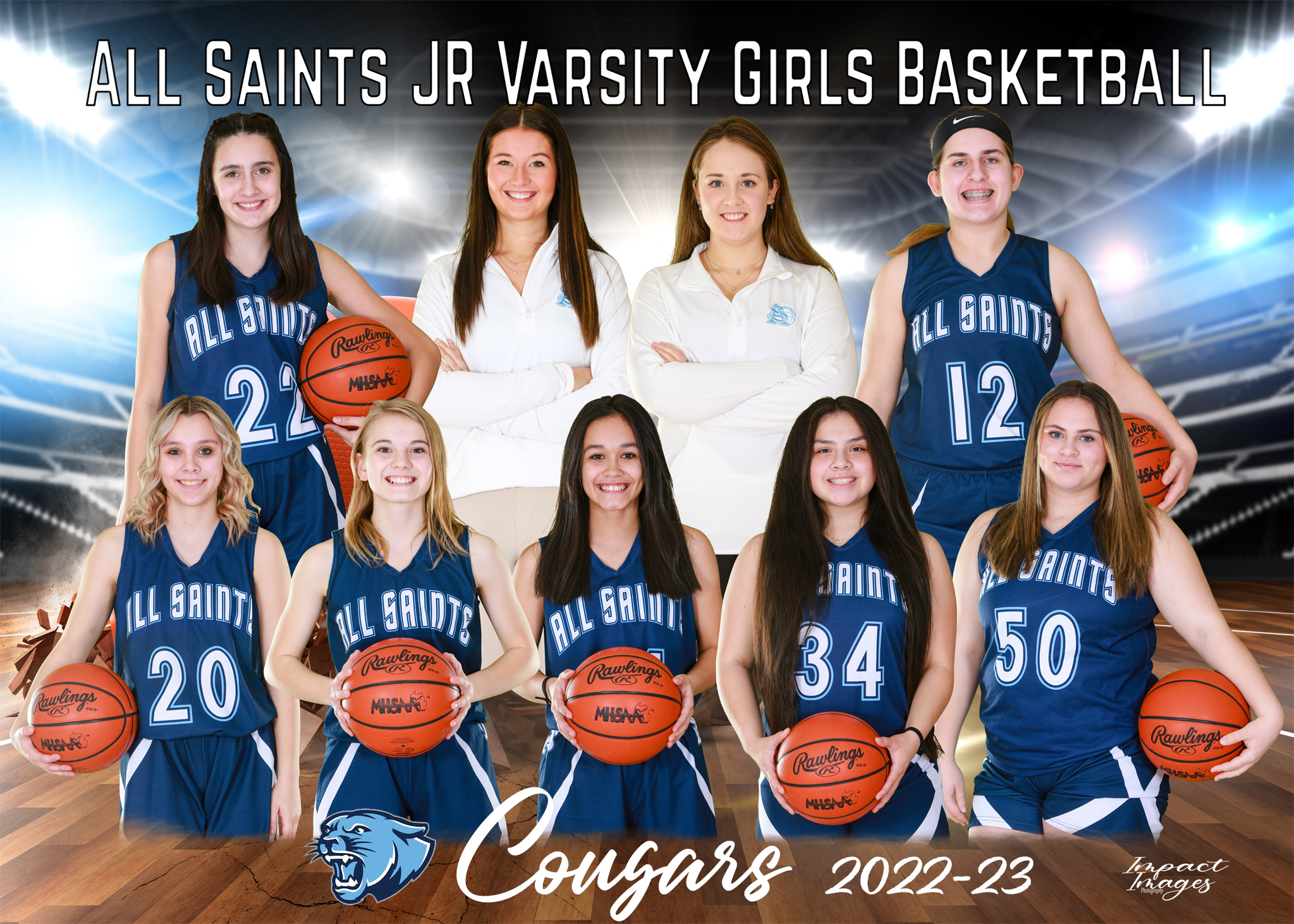 2022-2023 Girls JV Basketball team