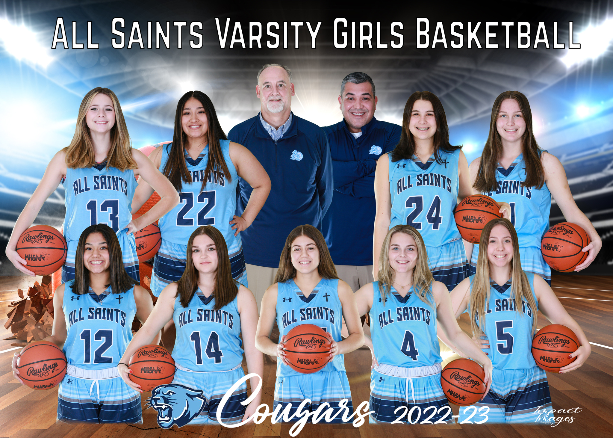 2022-2023 Girls Varsity Basketball team